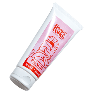 peach soapyfolks hand cream